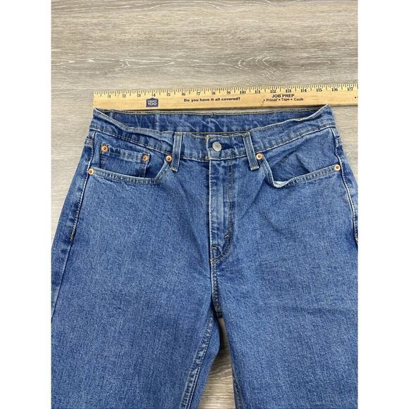 Levis 514 Straight Leg Jeans Men's 32x34 Medium Wash Blue Denim - Picture 4 of 10